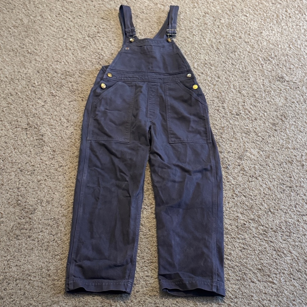 Dark purple Big Bud Press Overalls with Gold Buttons XS
